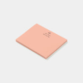 Monogram Gepersonaliseerd Initialen Naam en titel Post-it® Notes (Schuin)