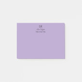 Monogram Gepersonaliseerd Initialen Naam en titel Post-it® Notes (Voorkant)