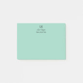 Monogram Gepersonaliseerd Initialen Naam en titel Post-it® Notes (Voorkant)