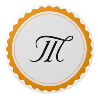 Monogram gepersonaliseerd Modern #5 Keramische Knop