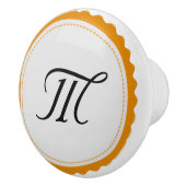 Monogram gepersonaliseerd Modern #5 Keramische Knop (Rechts)