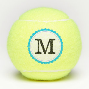 Monogram gepersonaliseerd Modern #9 Tennisballen