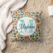 Monogram gepersonaliseerd regenboogkussen kussen (Deken)