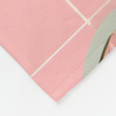 Monogram Gepersonaliseerd Retro Tennis Racket Patr Fleece Deken (Hoek)