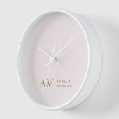 Monogram gepersonaliseerd roze Initiaal en naam (Hoek)