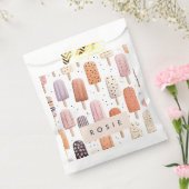 Monogram Gepersonaliseerd Schattige Popsicle Patro Bedankzakje (Gezegeld)