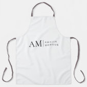 Monogram gepersonaliseerd Schort (Voorkant)