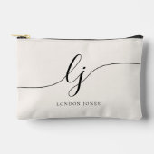 Monogram Gepersonaliseerd Script Initiaal Naam Pla Etui (Voorkant)