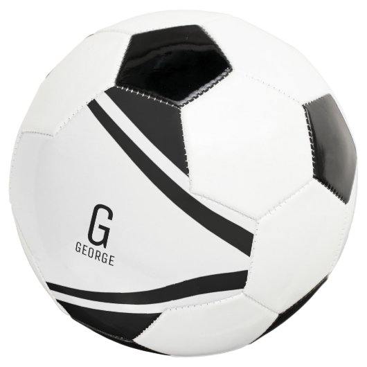 Monogram gepersonaliseerd Voetbal (Drie kwart)
