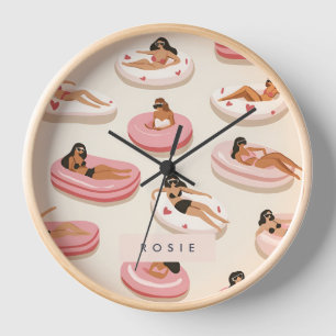 Monogram Gepersonaliseerd Zomer Zwembad Float Patr