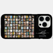 Monogram gepersonaliseerde 88 fotocollage Case-Mate iPhone case (Achterkant (horizontaal))
