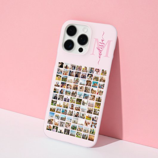 Monogram gepersonaliseerde 88 fotocollage Case-Mate iPhone case