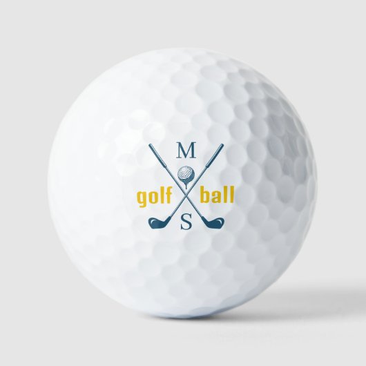 Monogram . Gepersonaliseerde logo golfballen (Voorkant)