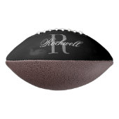 Monogram Gepersonaliseerde Naam American Football (Gedraaid 270)