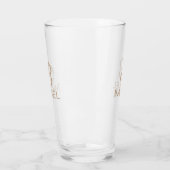 Monogram Gepersonaliseerde Naam Glas (Links)