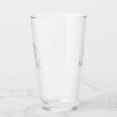 Monogram Gepersonaliseerde Naam Glas (Rechts)