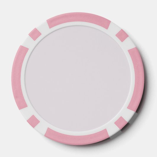 Monogram Gepersonaliseerde Roze Initiaal Poker Chi Poker Chips (Achterkant)