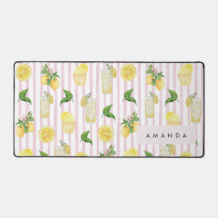Monogram gepersonaliseerde Waterverf citroenen lim Bureaumat