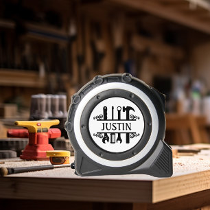 Monogram Gereedschap Gepersonaliseerde Naam Rolmaat