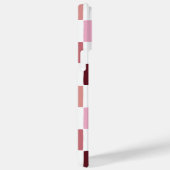 Monogram Geruit Roze Modern Eenvoudig Patroon Case-Mate iPhone Case (Achterkant / Rechts)