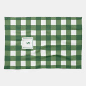 Monogram geruite Gingham Theedoek (Horizontaal)