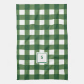Monogram geruite Gingham Theedoek (Verticaal)