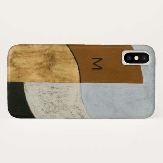 Monogram | Gestapelde munten II Case-Mate iPhone Case (Achterkant (horizontaal))