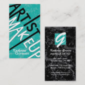 Monogram getextureerde artistieke Visitekaartjes (Voorkant / Achterkant)