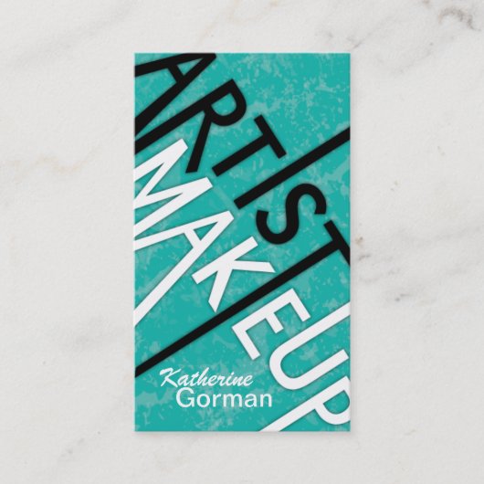 Monogram getextureerde artistieke Visitekaartjes (Voorkant)