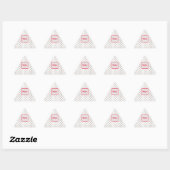 Monogram getextureerde driehoek Envelopzegel Sticker (Vel)