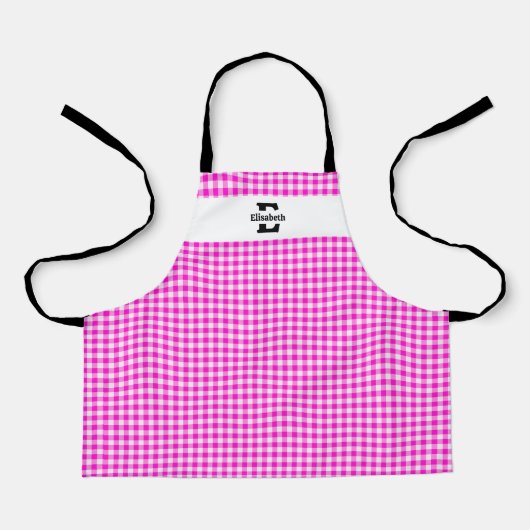 Monogram Gingham Schort (Voorkant)