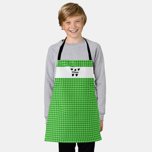 Monogram Gingham Schort (Gedragen)