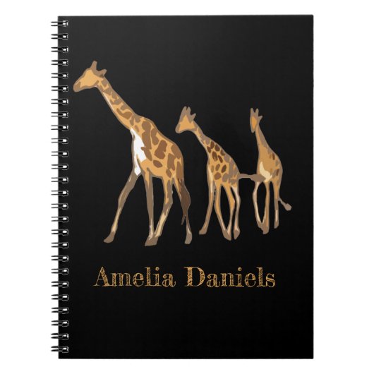 Monogram Giraffe Notitieboek (Voorkant)