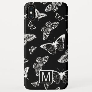 Monogram GL BW Butterflies iPhone XS Max Hoesje