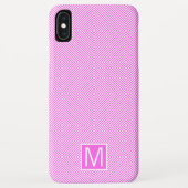 Monogram GL Roze Echo Diamant Case-Mate iPhone Case (Achterkant)