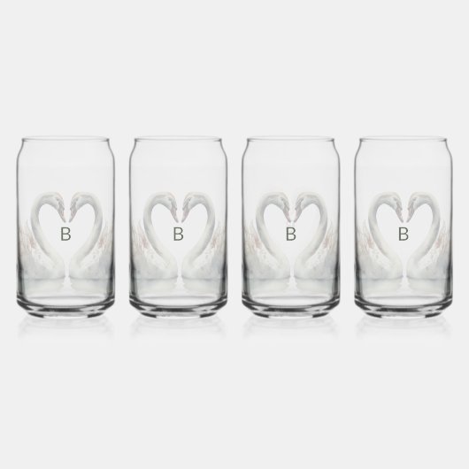 Monogram Glaswerk Set Drinkware Blikvorm Glas (Voorkant)
