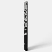 Monogram Glitter Icicles Glam Samsung Galaxy Hoesje (Achterkant horizontaal)