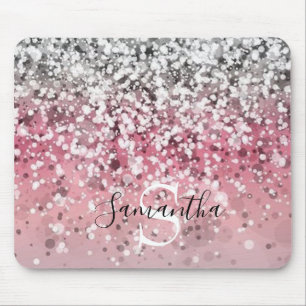 Monogram Glitter Muismat