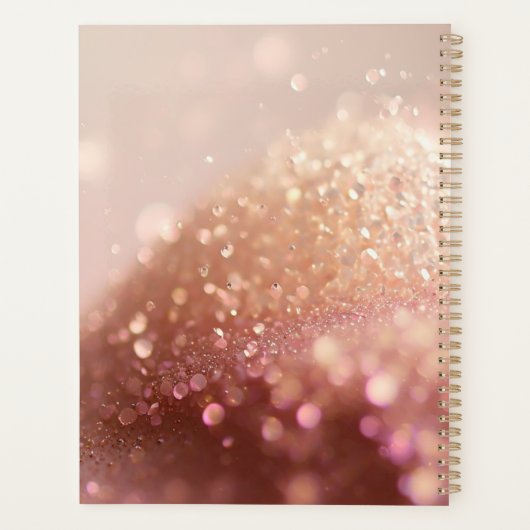 Monogram Glitter Planner (Achterkant)