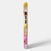 Monogram Glitter Rainbow Achtergrond Case-Mate iPhone Case (Achterkant / Links)