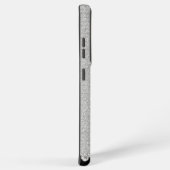 Monogram Glitter Silver Glam Samsung Galaxy Hoesje (Rechterkant)