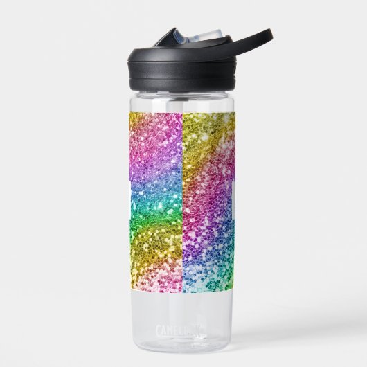 Monogram Glitter Specialized Rainbow Waterfles (Links)
