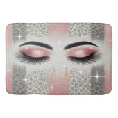 Monogram Glitter Wimpers Badmat (Voorkant)