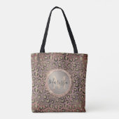Monogram Glittery Chic Leopard Draagtas (Achterkant)