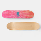 Monogram gloeiende zonnestralen skateboard (Horizontaal)