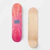 Monogram gloeiende zonnestralen skateboard (Voorkant)