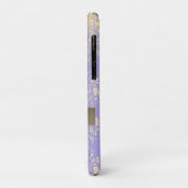 Monogram Gold Floral op Lavender Case-Mate iPhone Case (Achterkant/links)