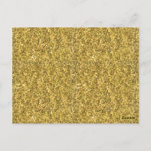 Monogram Gold Glitter LOOK Table Number Card Briefkaart (Achterkant)