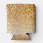 Monogram Gold Glitter Sparkle Chic Modern Script Blikjeskoeler (Achterkant)