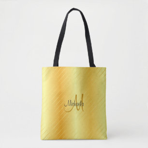 Monogram Gold Kijk elegant Moderne Sjabloon Draagtas
